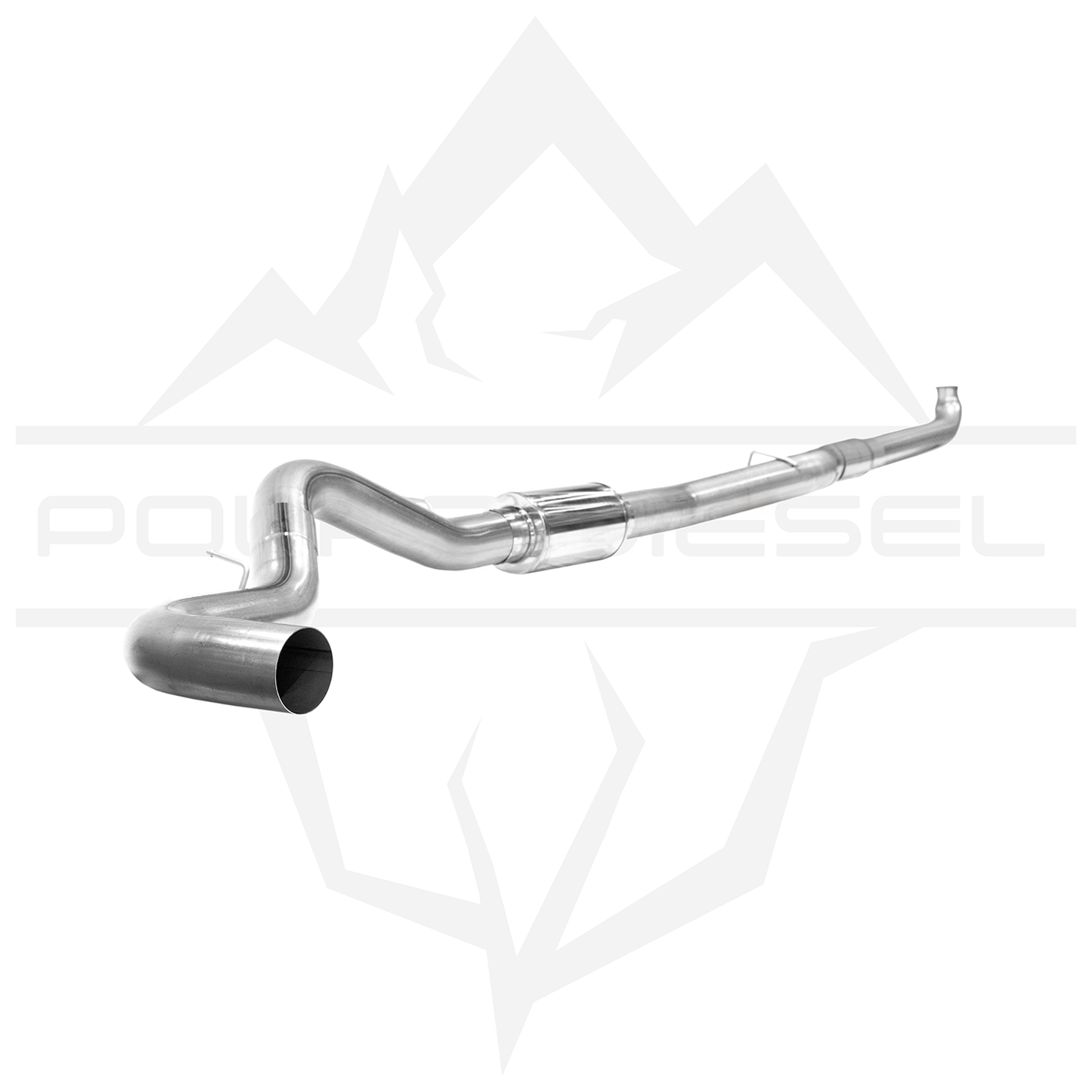 2007.5-2010 Duramax 6.6L - Polar - 5" Exhaust With Muffler