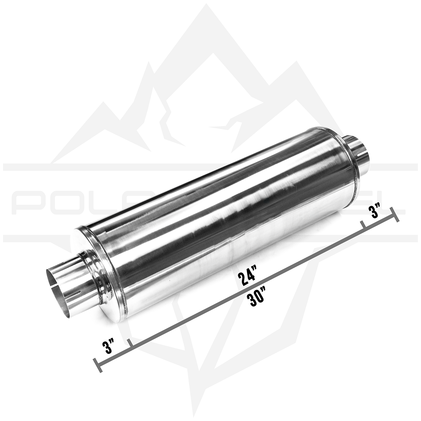 Universal Fit - Polar - Universal 4" Silencer Muffler