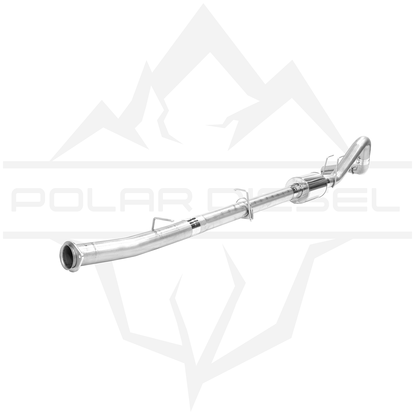 2008-2010 Ford Powerstroke 6.4L - Polar - 4" Exhaust With Muffler