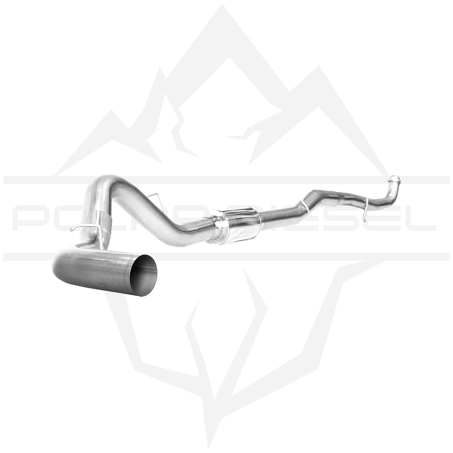 2015.5-2016 Duramax 6.6L - Polar - 5" Exhaust With Muffler