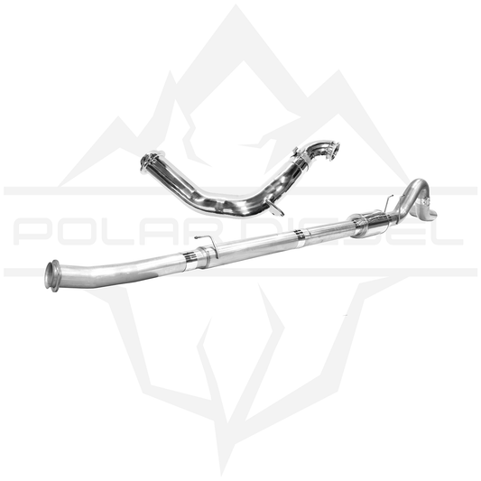 2023-2026 Ford Powerstroke 6.7L - Polar - 304SS 5" Exhaust & Downpipe Package With Muffler