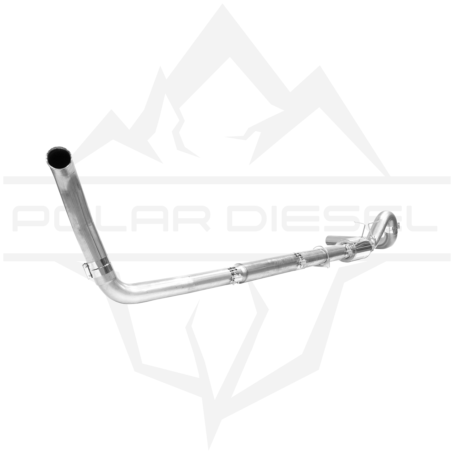2003-2007 Ford Powerstroke 6.0L - Polar - 5" Exhaust With Muffler