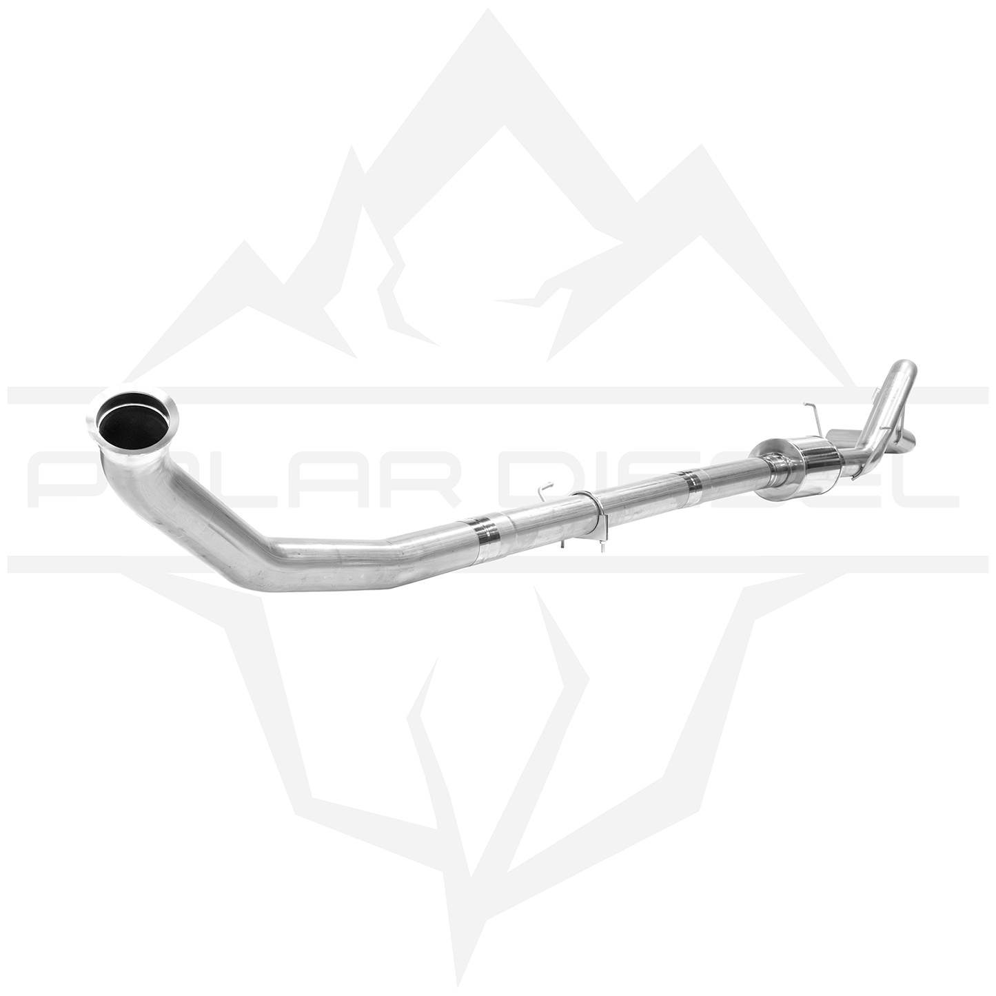 2007.5-2009 Cummins 6.7L - Polar - 4" Exhaust With Muffler