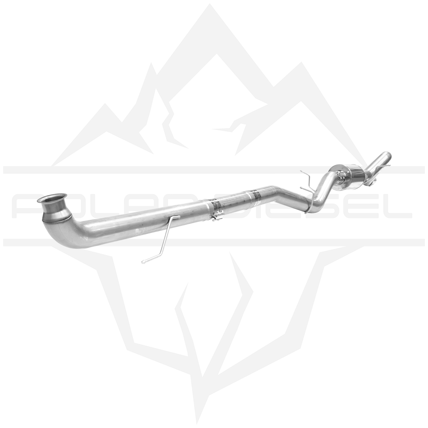 2007.5-2010 Duramax 6.6L - Polar - 4" Exhaust With Muffler