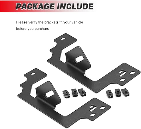 2003-2009 Ram 2500/3500 – Fog Lamp Location Mount Brackets (Also Fits Ram 1500 2002-2008)