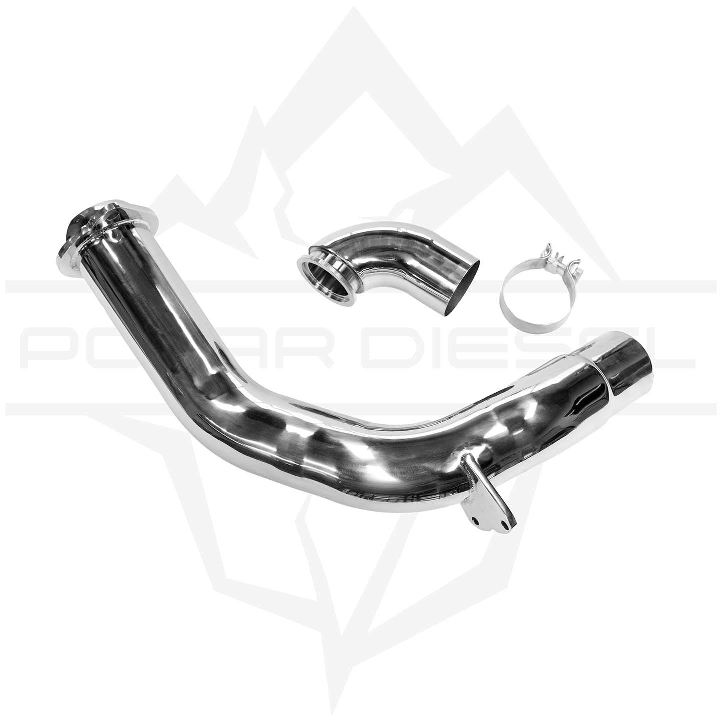 2020-2026 - Polar - Powerstroke 6.7L 304SS Polished Downpipe