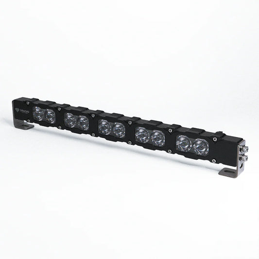 Universal Fit - Polar - Heavy duty slim blacked out light bar OFF road 30" Curved Combo Amber