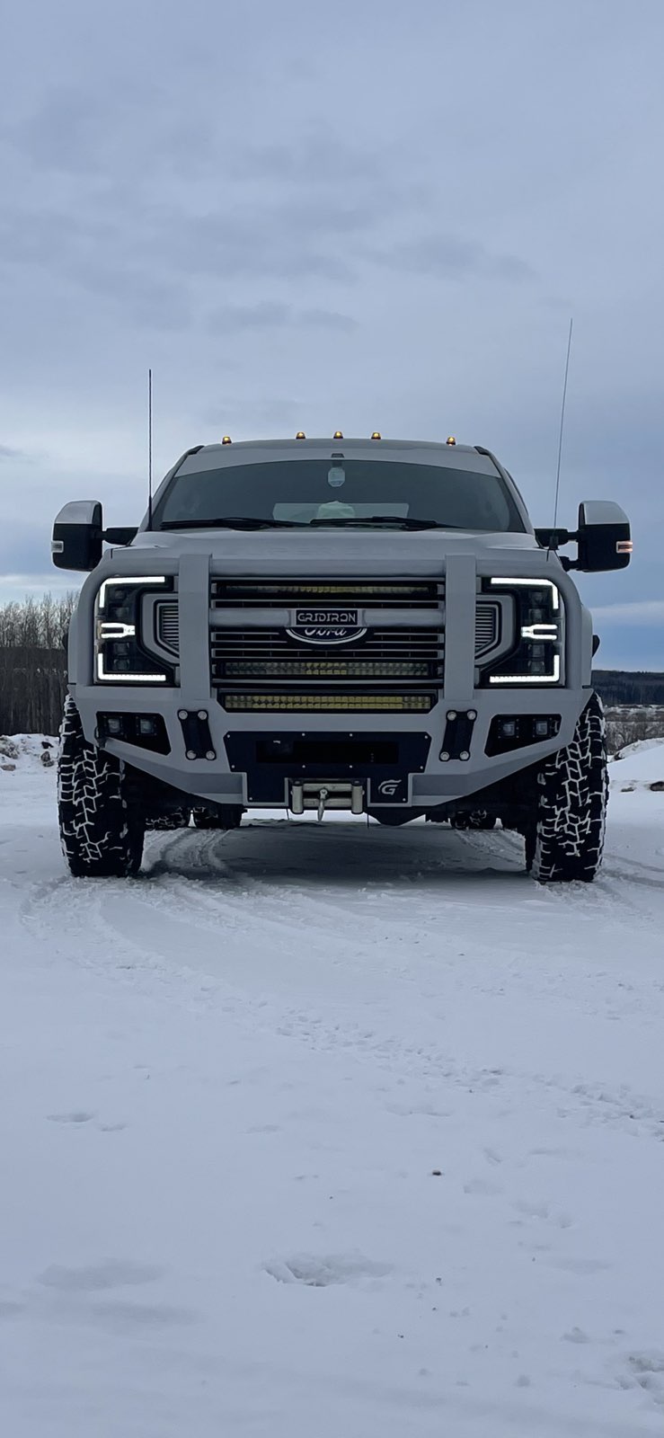 2017-2022 Ford F250 - GRIDIRON - F550 Full Tube Winch Front Bumper