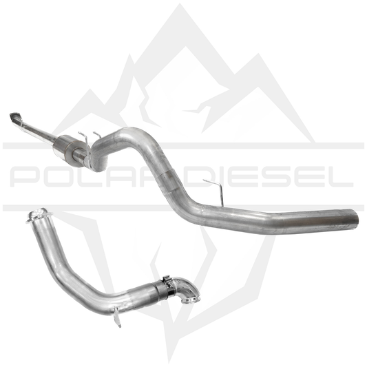 2023-2026 Ford Powerstroke 6.7L - Polar - 4” Downpipe Back Exhaust & Downpipe Package With Muffler