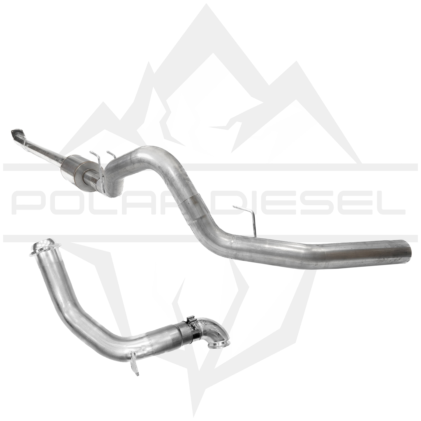 2023-2026 Ford Powerstroke 6.7L - Polar - 5” Downpipe Back Exhaust & Downpipe Package With Muffler