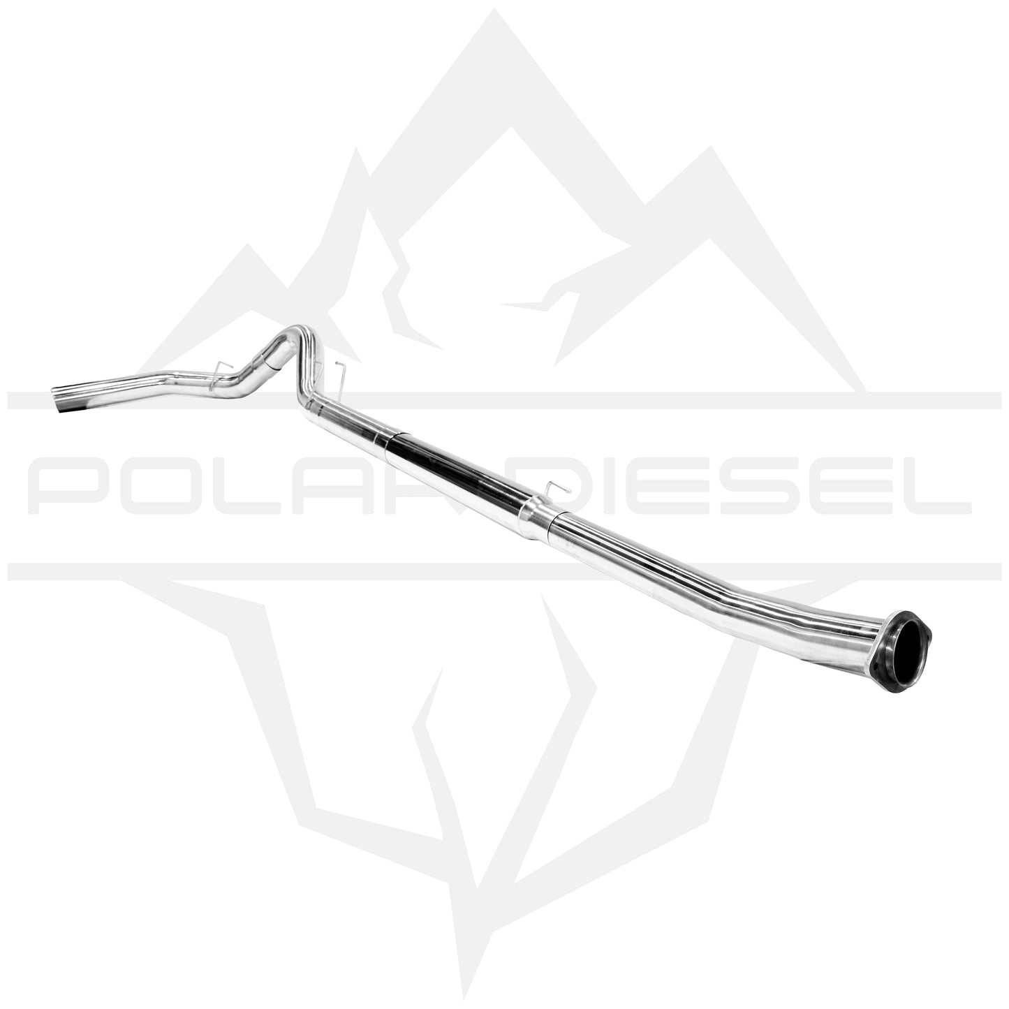2023-2026 Ford Powerstroke 6.7L - Polar - 304SS 5” Polished Downpipe Back Exhaust & Downpipe Package