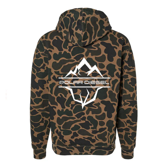 Universal Fit - Polar - Diesel Duck Camo Hoodie White Classic Logo