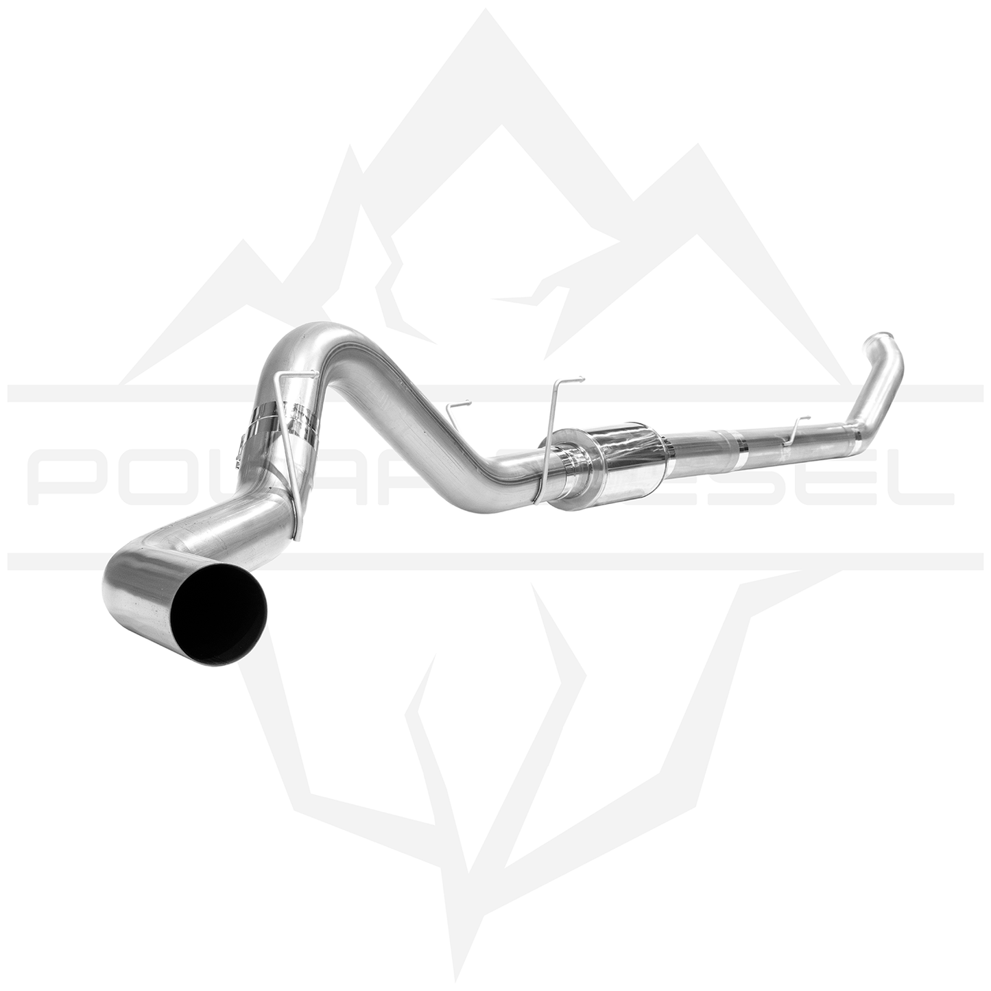2007.5-2009 Cummins 6.7L - Polar - 5" Exhaust With Muffler
