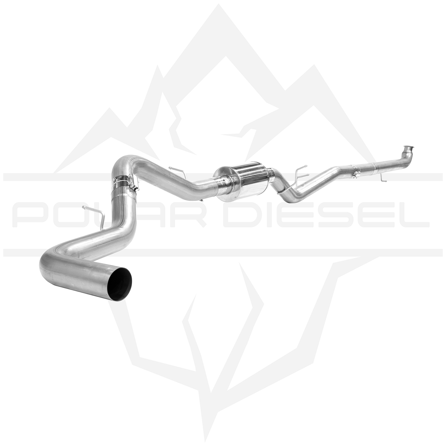 2007.5-2010 Duramax 6.6L - Polar - 4" Exhaust With Muffler