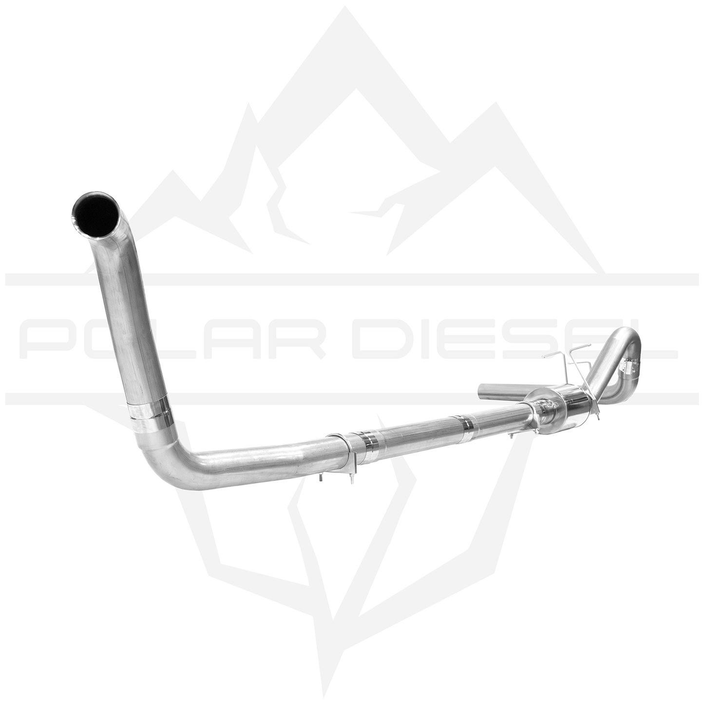2003-2007 Ford Powerstroke 6.0L - Polar - 4" Exhaust With Muffler