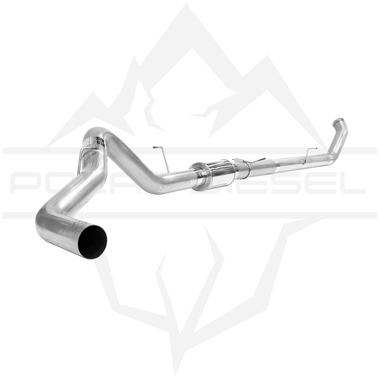 2010-2018 Cummins 6.7L - Polar - 304SS 5" Exhaust With Muffler