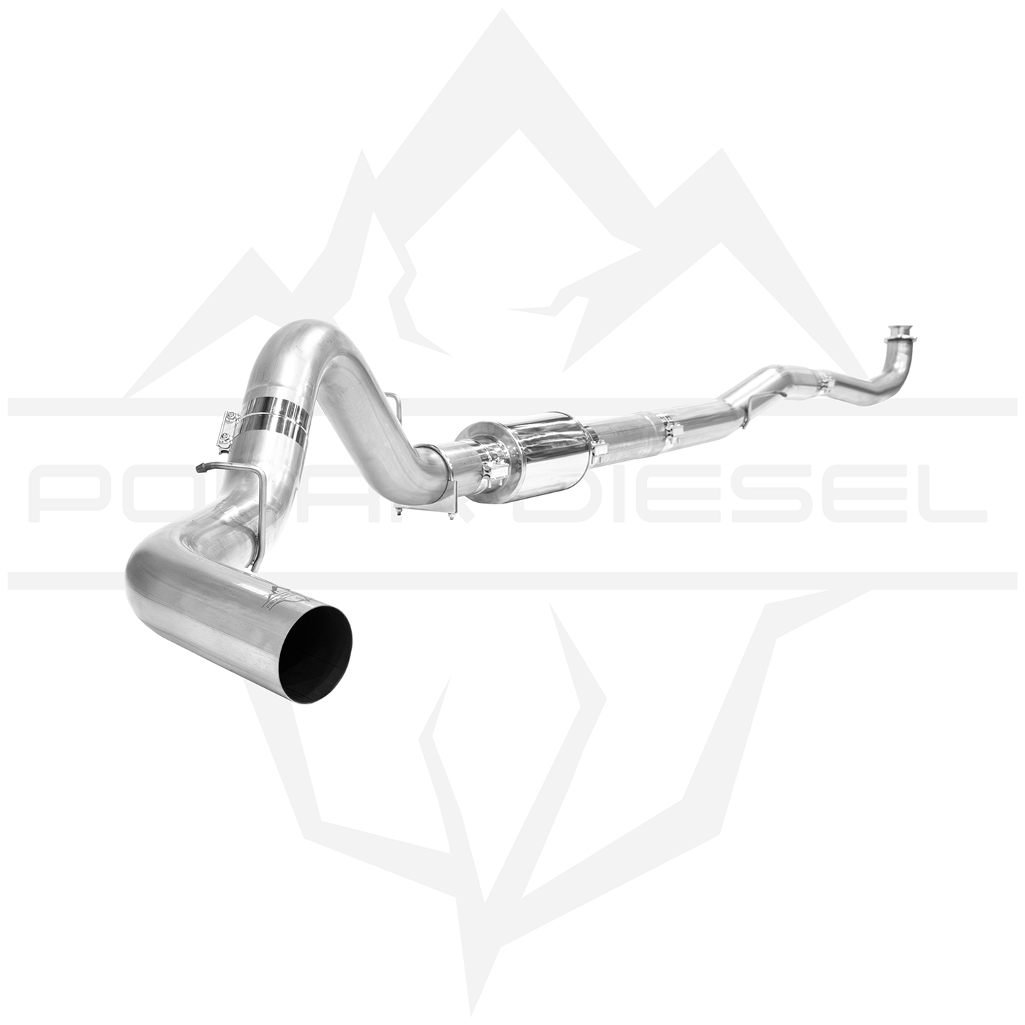 2017-2025 Duramax 6.6L - Polar - 304SS 5" Exhaust With Muffler