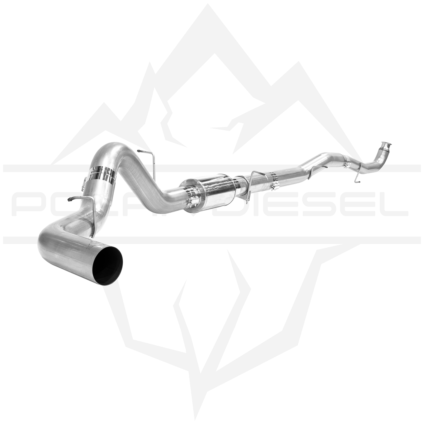 2011-2015 Duramax 6.6L - Polar - 304SS 5" Exhaust With Muffler